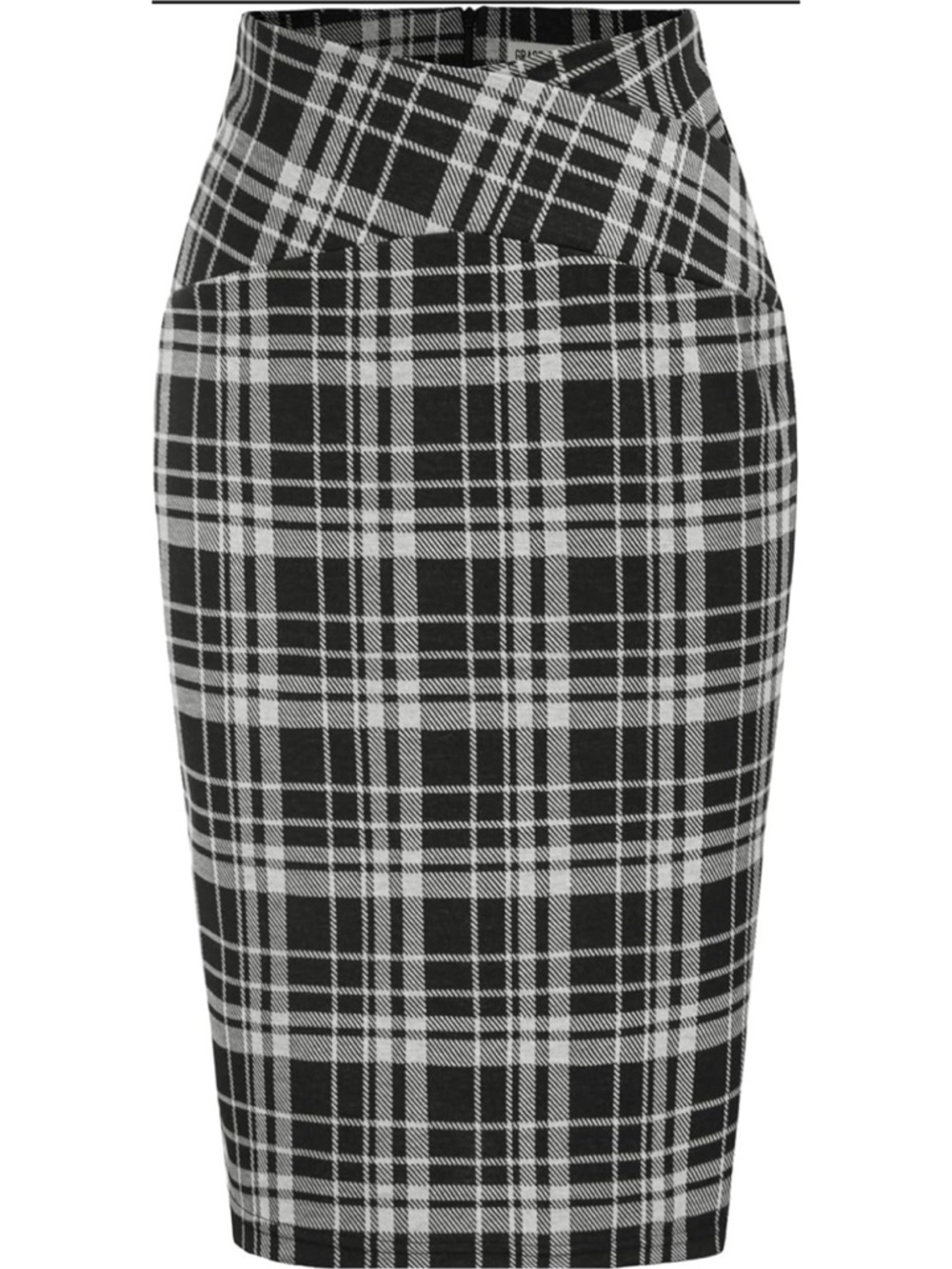 GRACE KARIN Plaid Stretchy Bodycon Pencil Skirt 2X